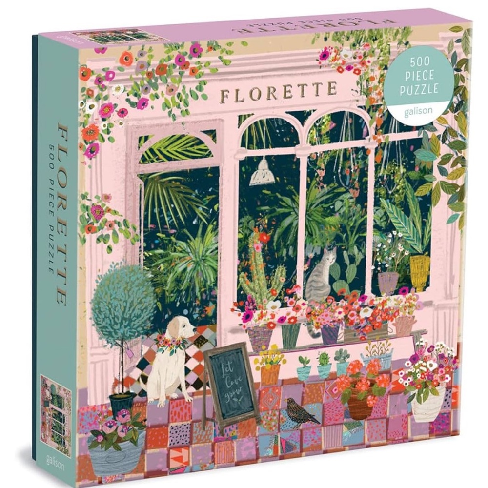 Galison Florette Puzzle, 500 Pieces, 20” x 20 used